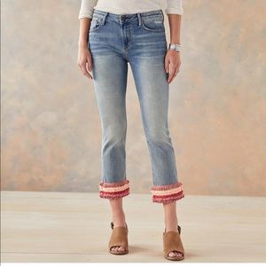 DRIFTWOOD Colette Fringe Cropped Jeans